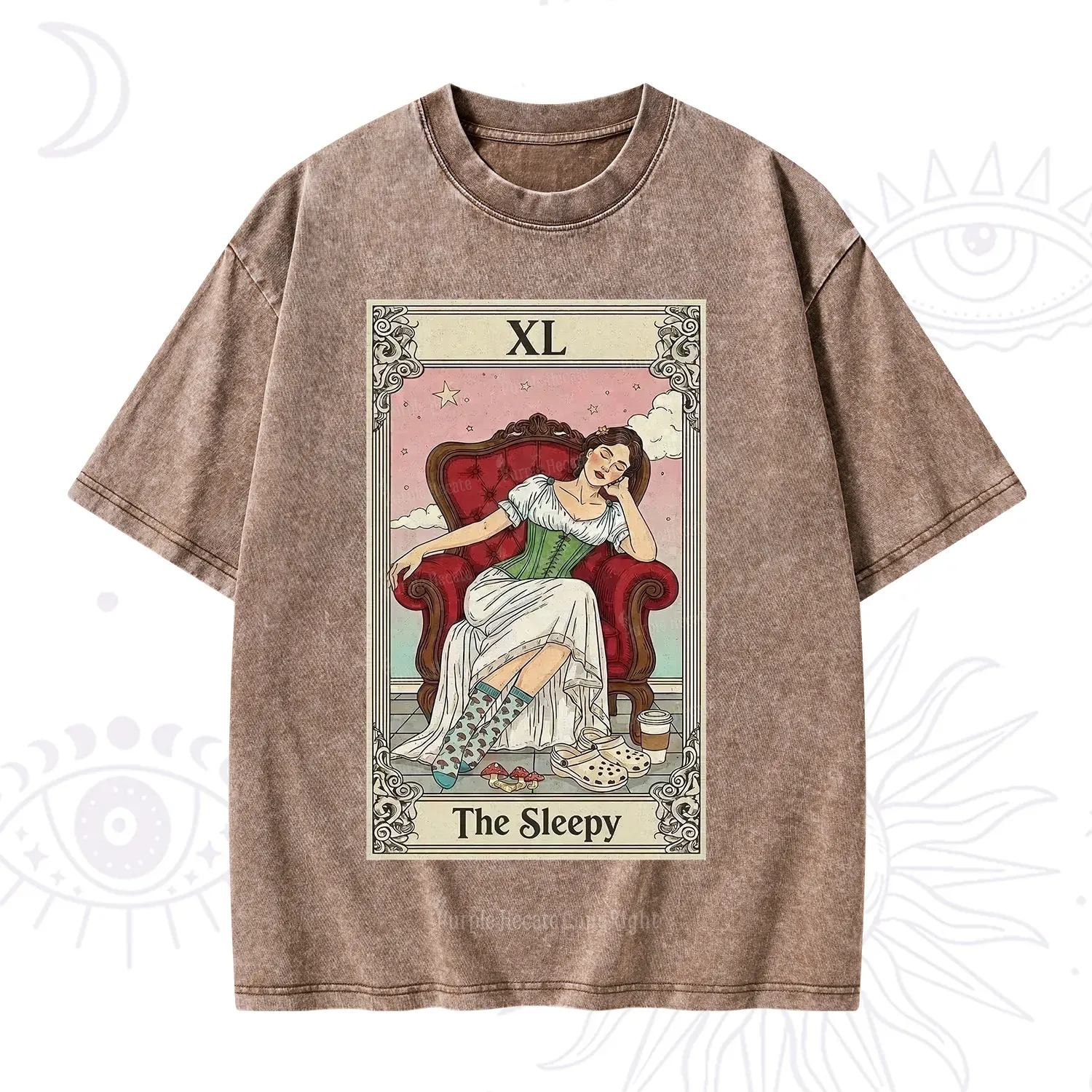 Purplehecate The Sleepy Tarot Washed T-Shirt