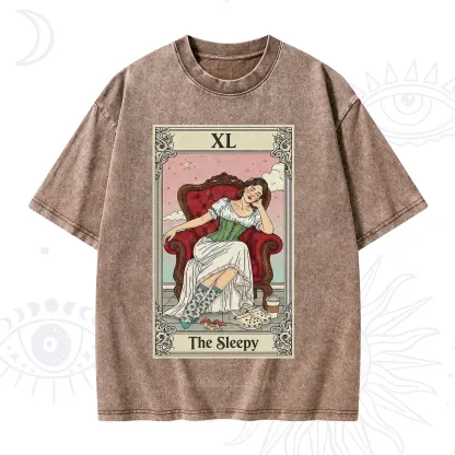 Purplehecate The Sleepy Tarot Washed T-Shirt