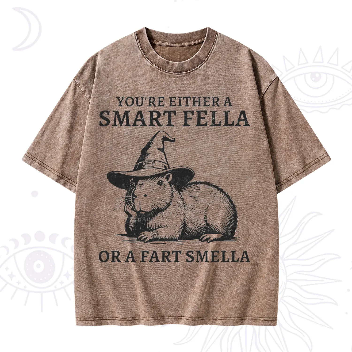 Purplehecate You're Either A Smart Fella or a Smart Fella Washed T-Shirt