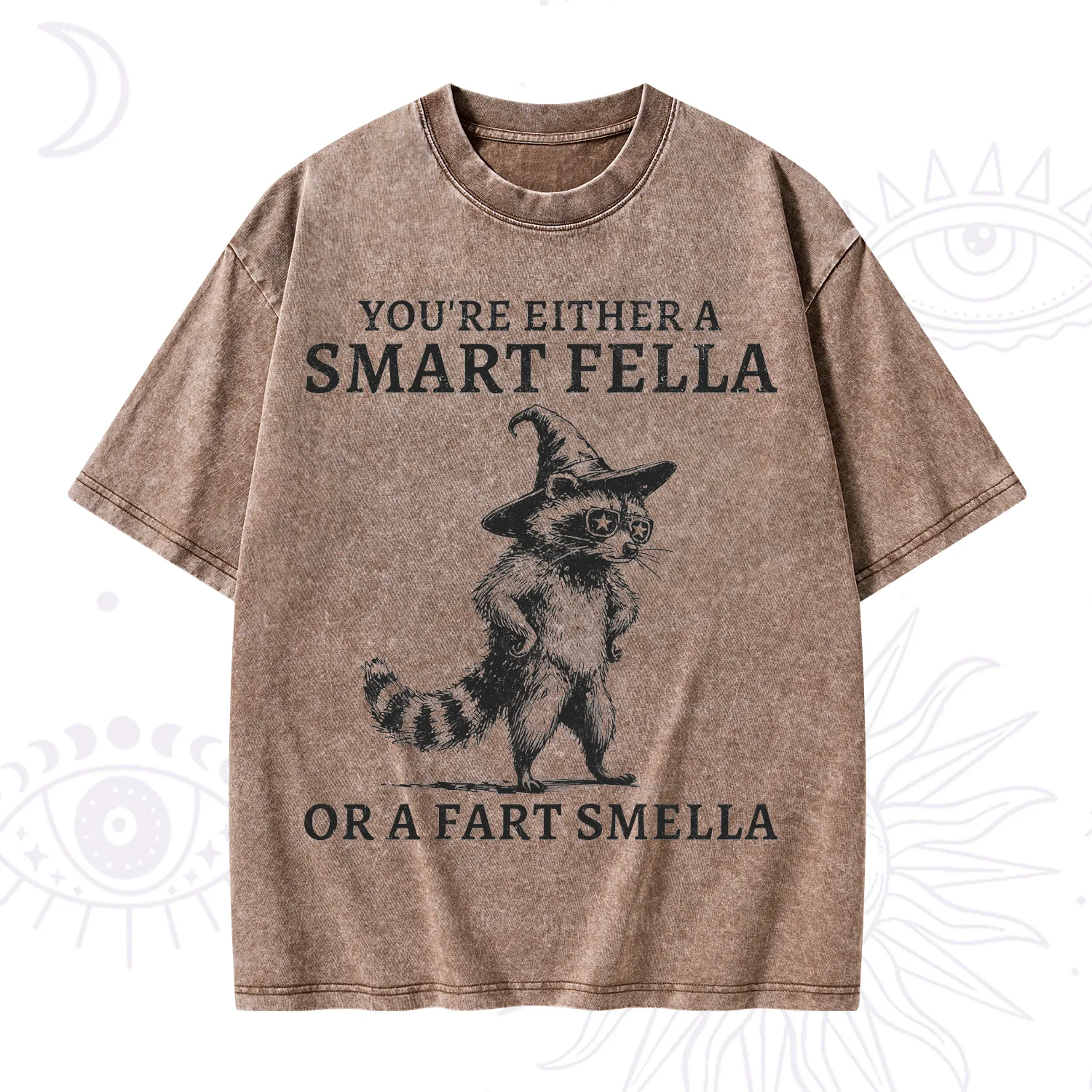 Purplehecate You're Either A Smart Fella or a Smart Fella Washed T-Shirt