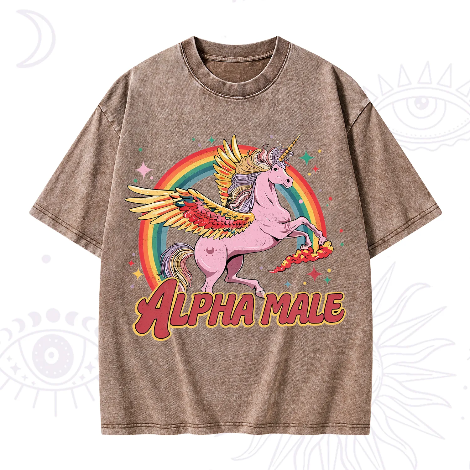 Purplehecate Alpha Male Washed T-Shirt