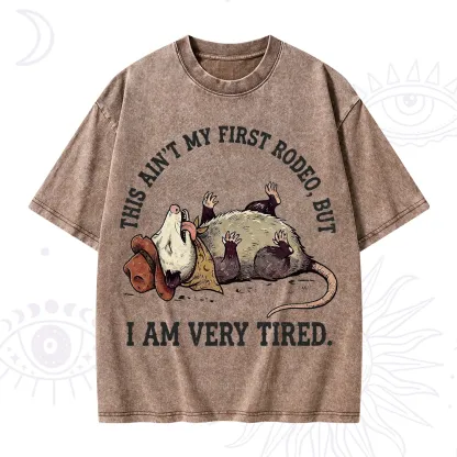 Purplehecate This Ain't My First Rodeo Washed T-Shirt