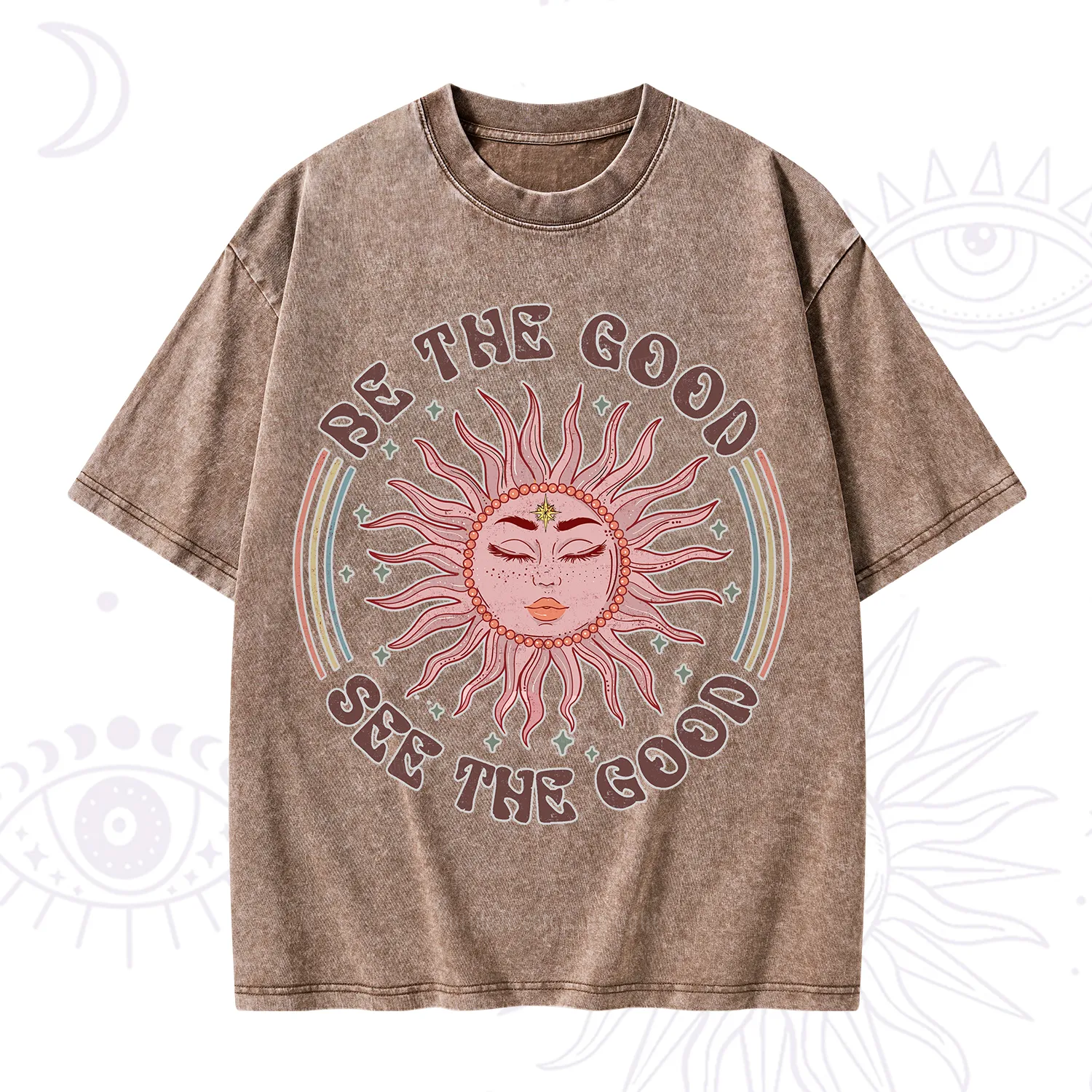 Purplehecate Be the Good See the Good Washed T-Shirt