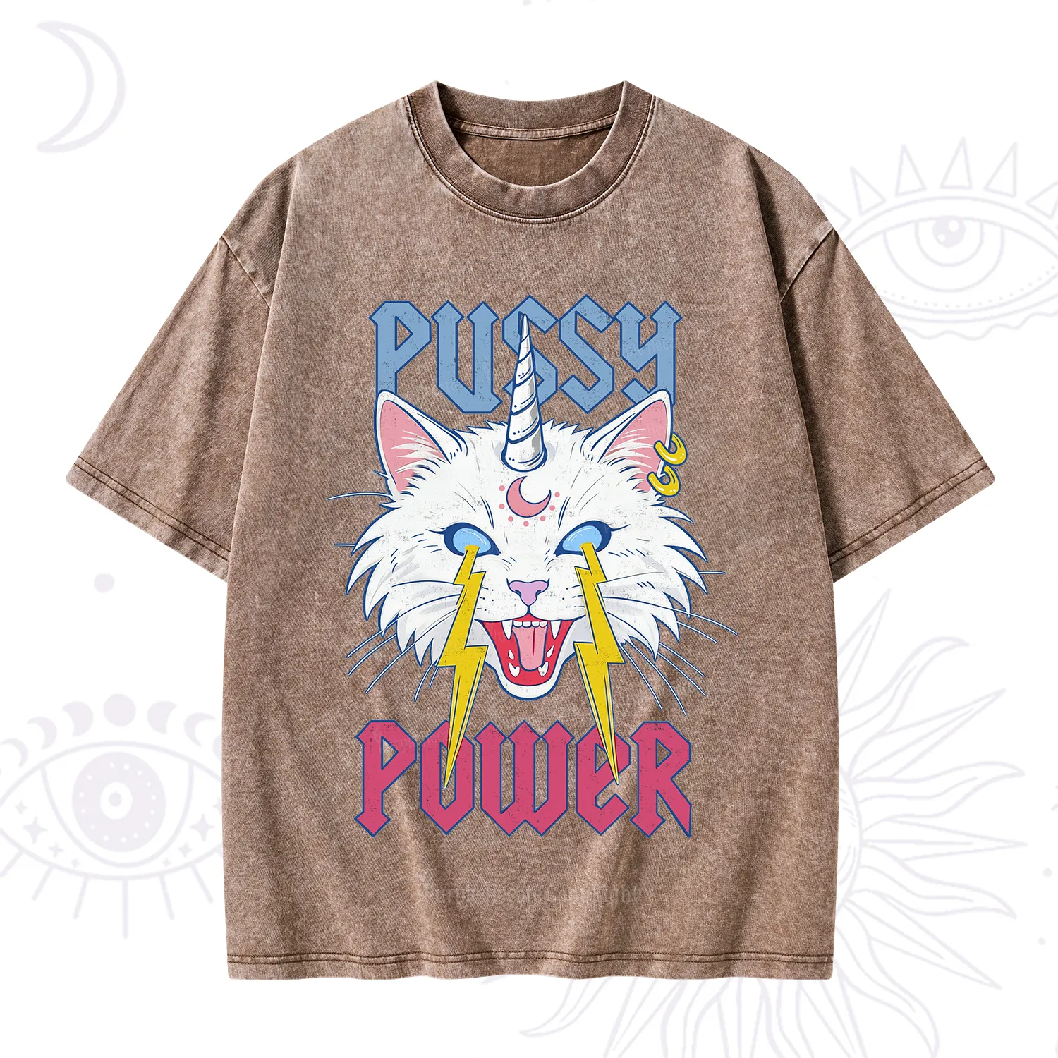 Purplehecate Pussy Power Washed T-Shirt