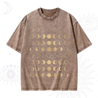 Purplehecate Phases Of Moon Washed T-Shirt