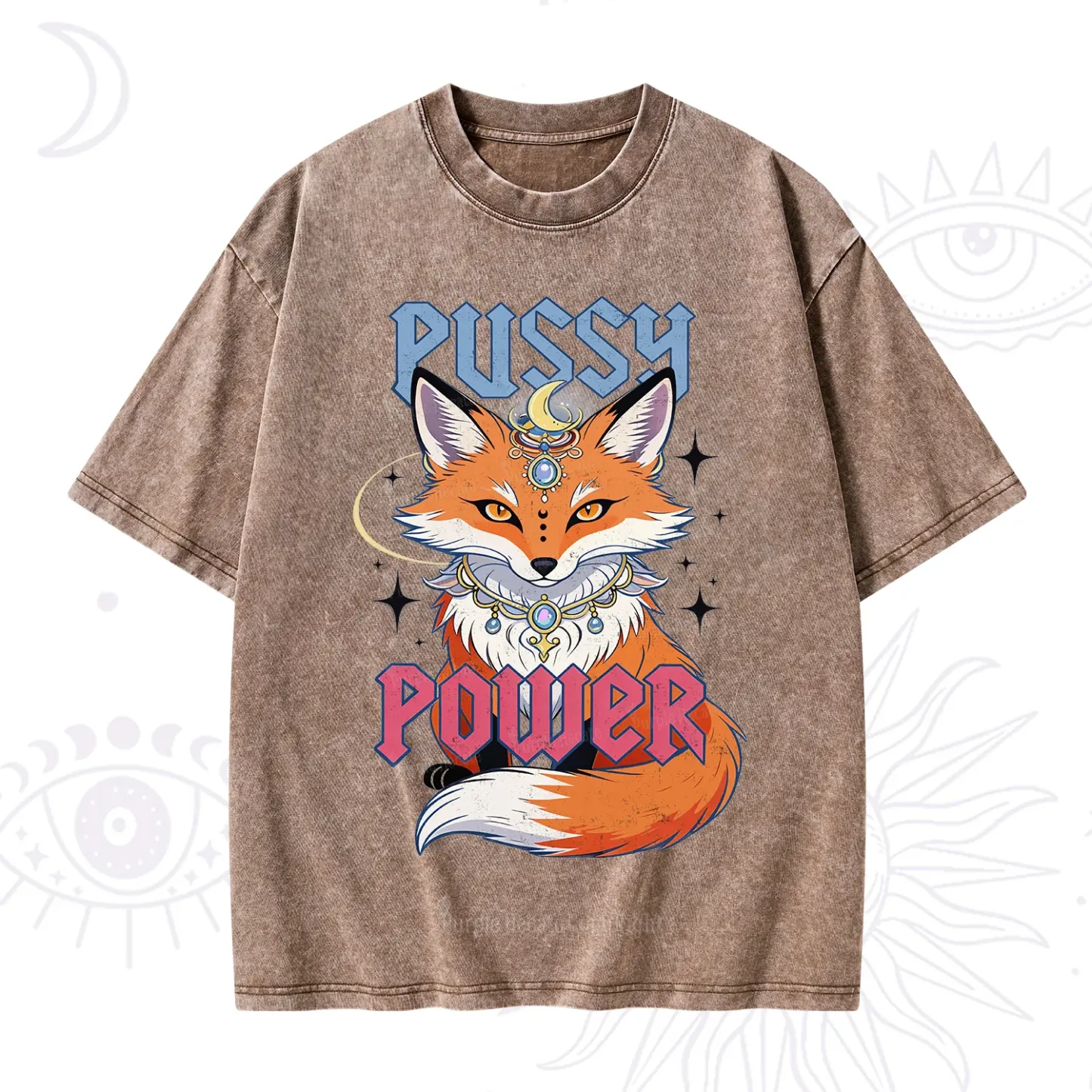 Purplehecate Pussy Power Washed T-Shirt