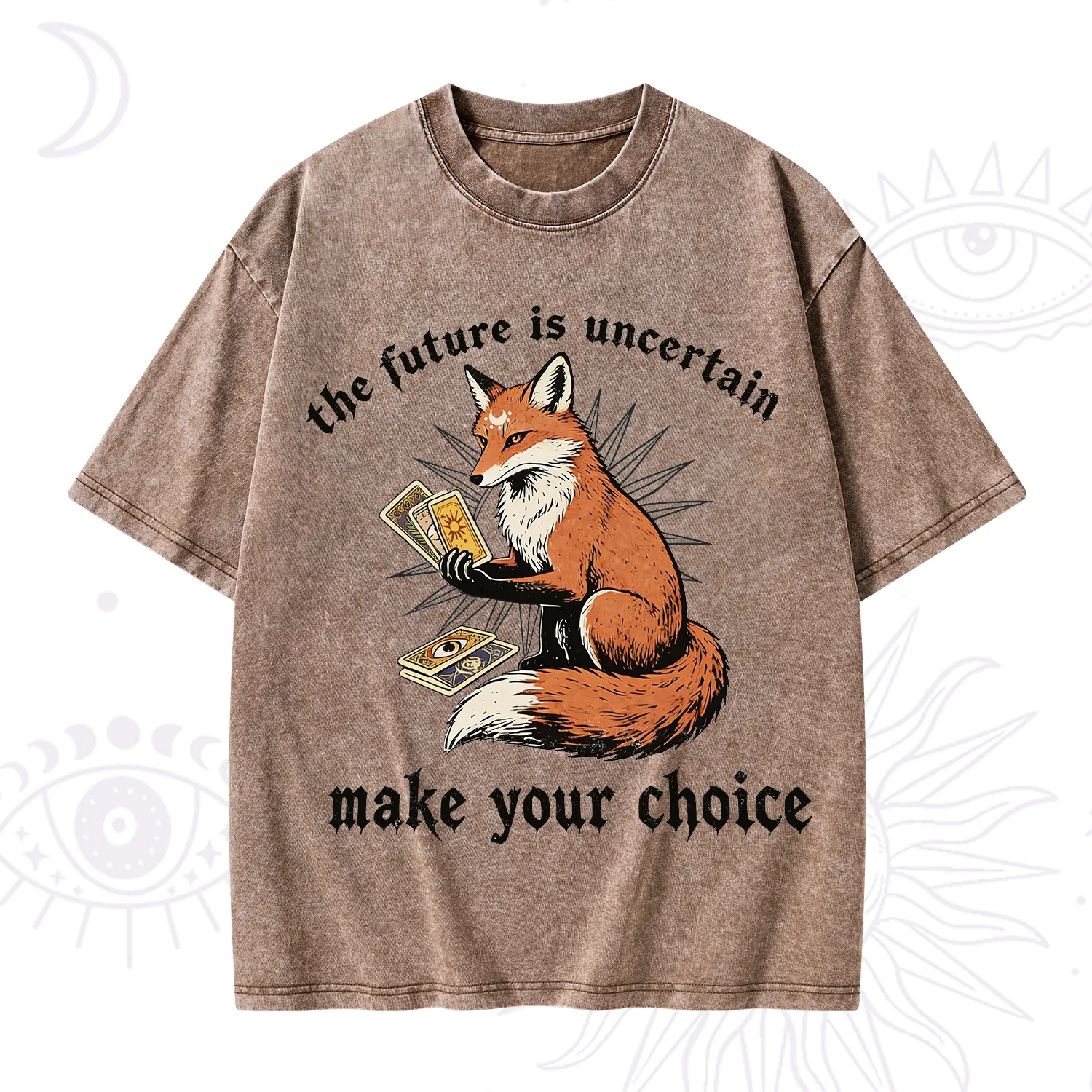 Purplehecate The Future Is Uncertain make Your Choice Washed T-Shirt