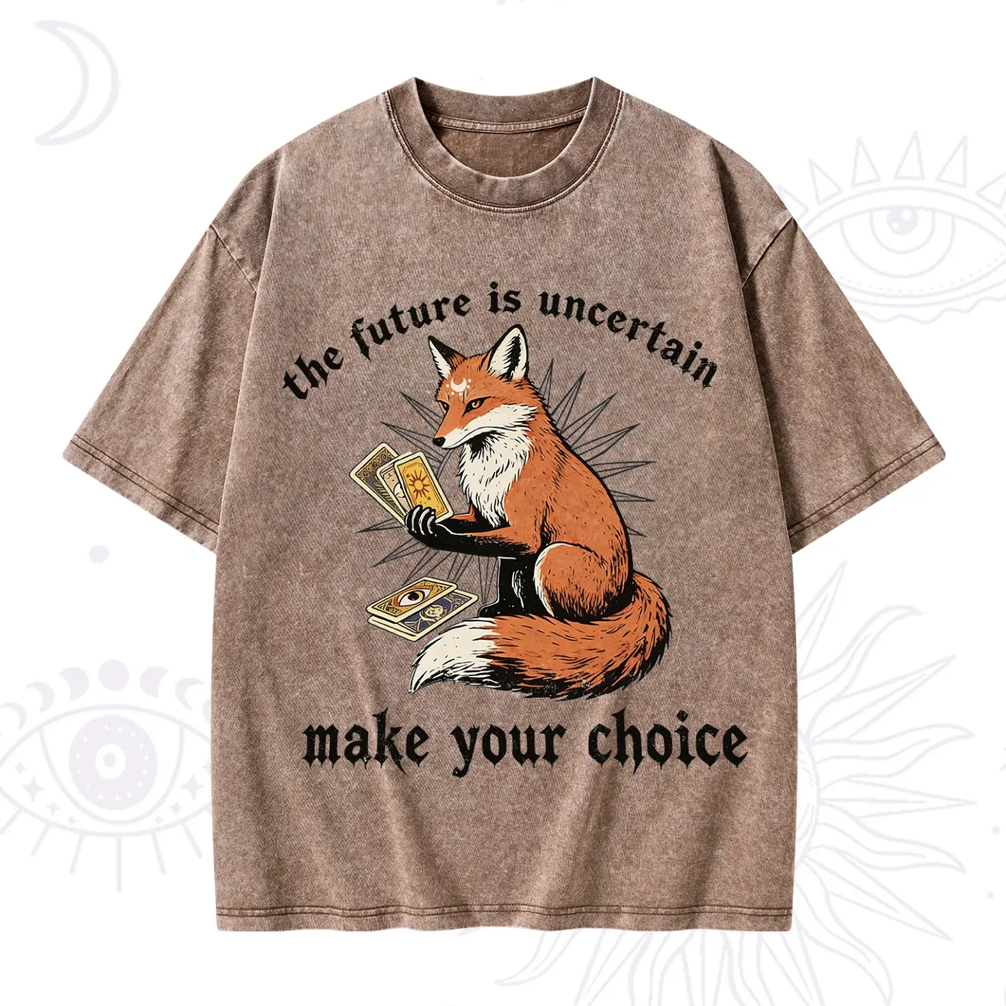 Purplehecate The Future Is Uncertain make Your Choice Washed T-Shirt