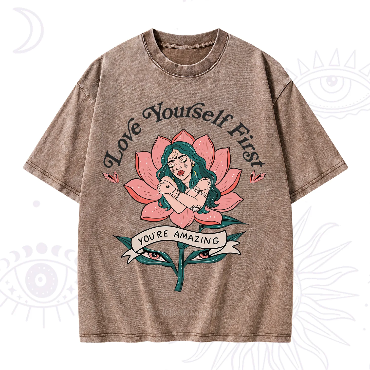 Purplehecate Love Yourself First Washed T-Shirt