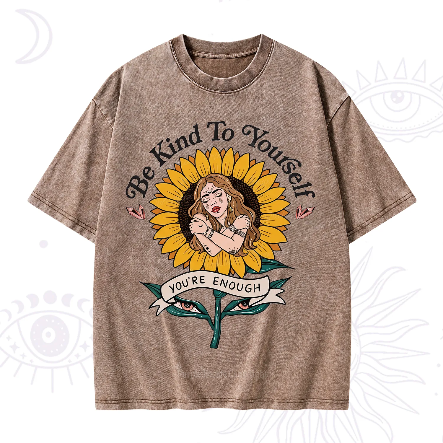 Purplehecate Be Kind To Yourself Washed T-Shirt