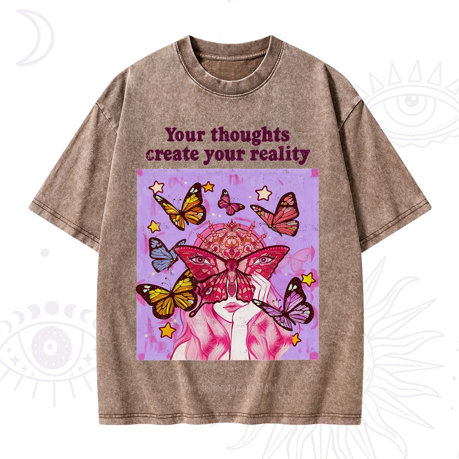 Purplehecate Create Your Reality Washed T-Shirt