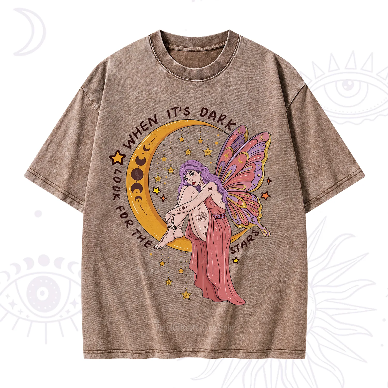Purplehecate Look For The Stars Washed T-Shirt