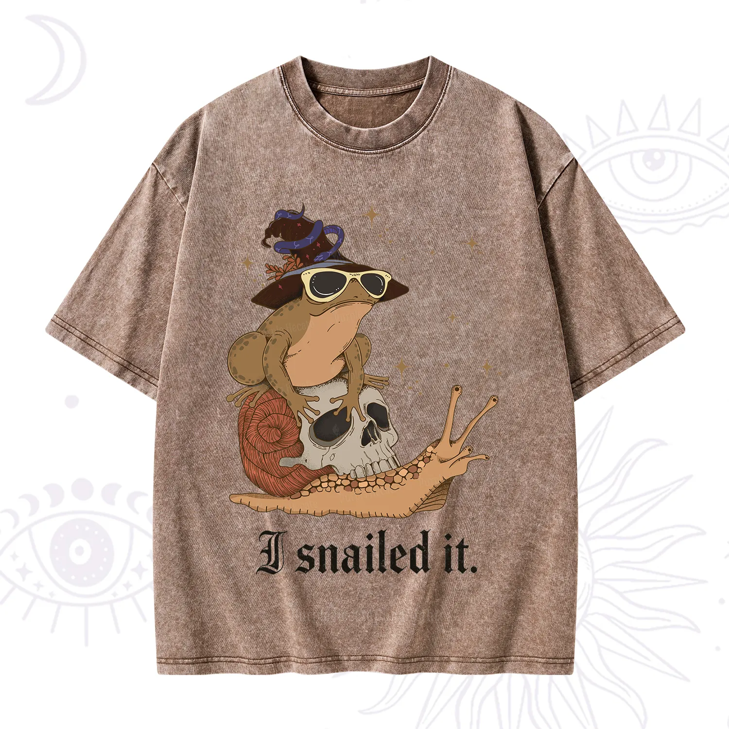 Purplehecate I Snailed It Washed T-Shirt