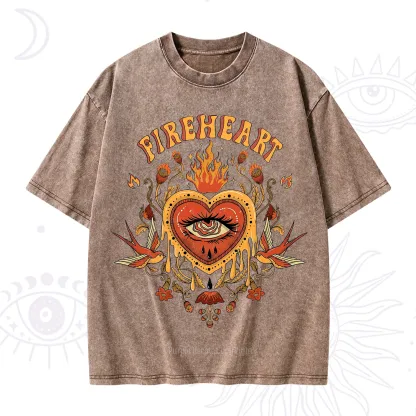 Purplehecate Fireheart Washed T-Shirt