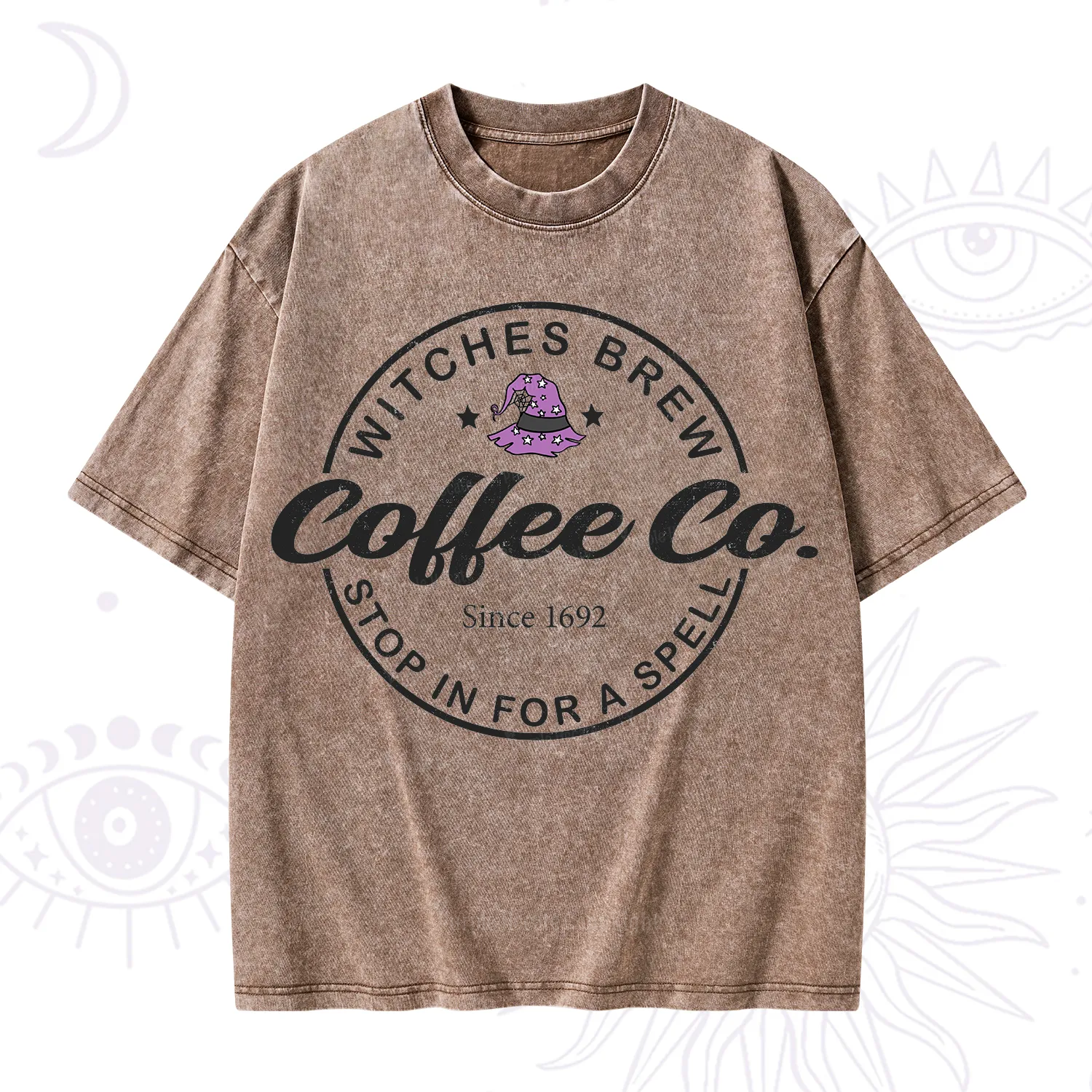 Purplehecate Witches Brew Coffee Co Washed T-Shirt