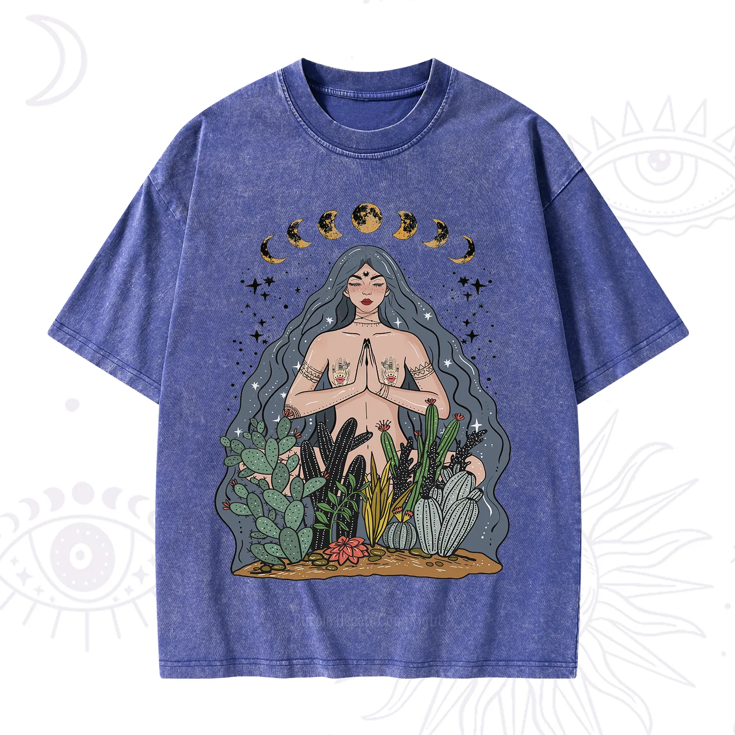 Purplehecate Goddess of Growth Washed T-Shirt