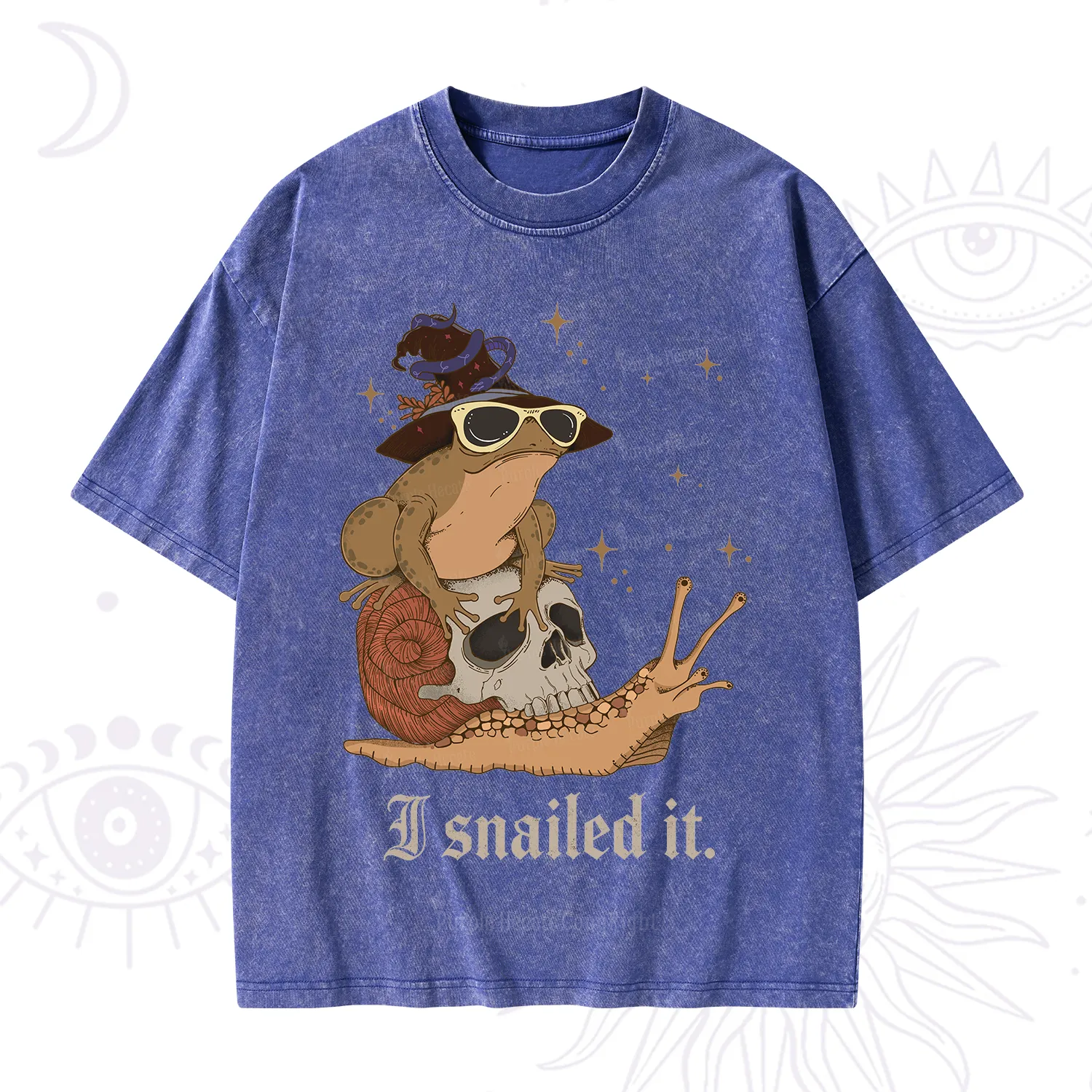 Purplehecate I Snailed It Washed T-Shirt