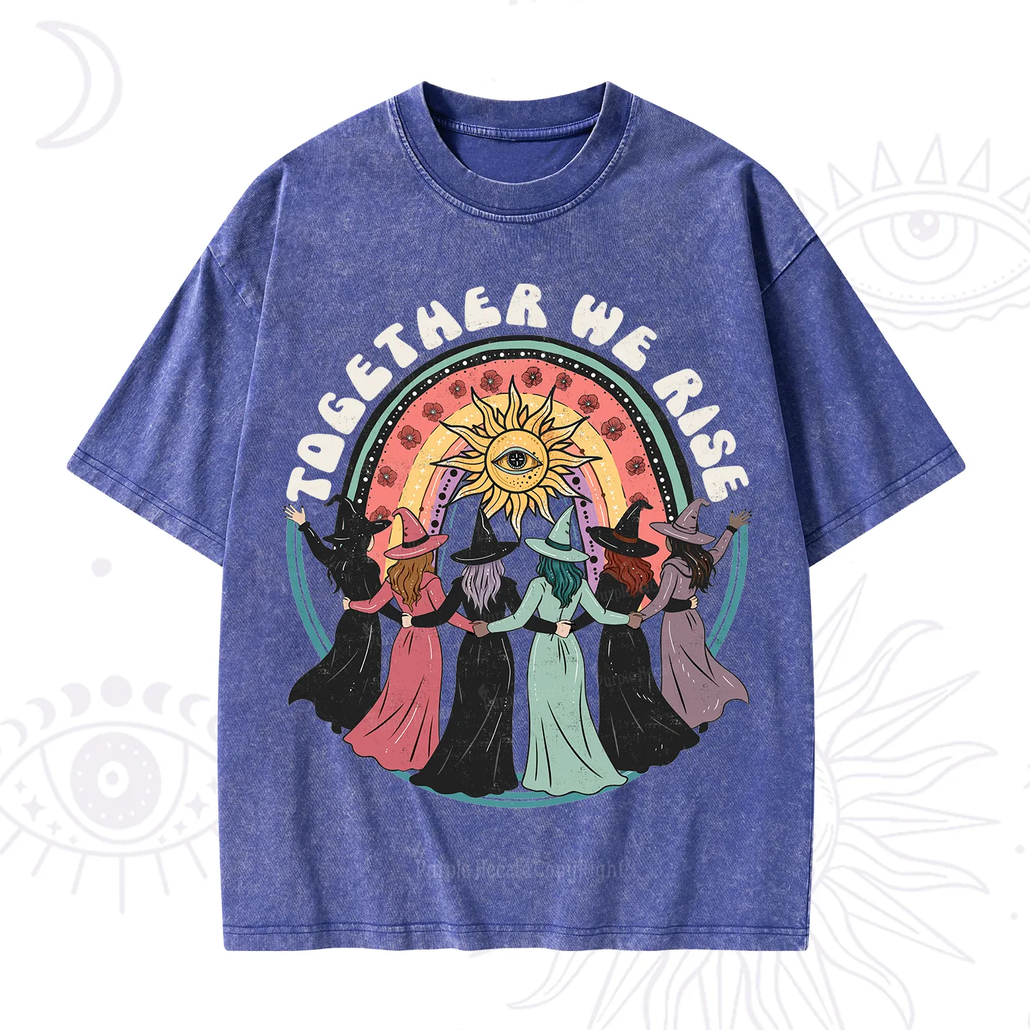 Purplehecate Together We Rise Washed T-Shirt