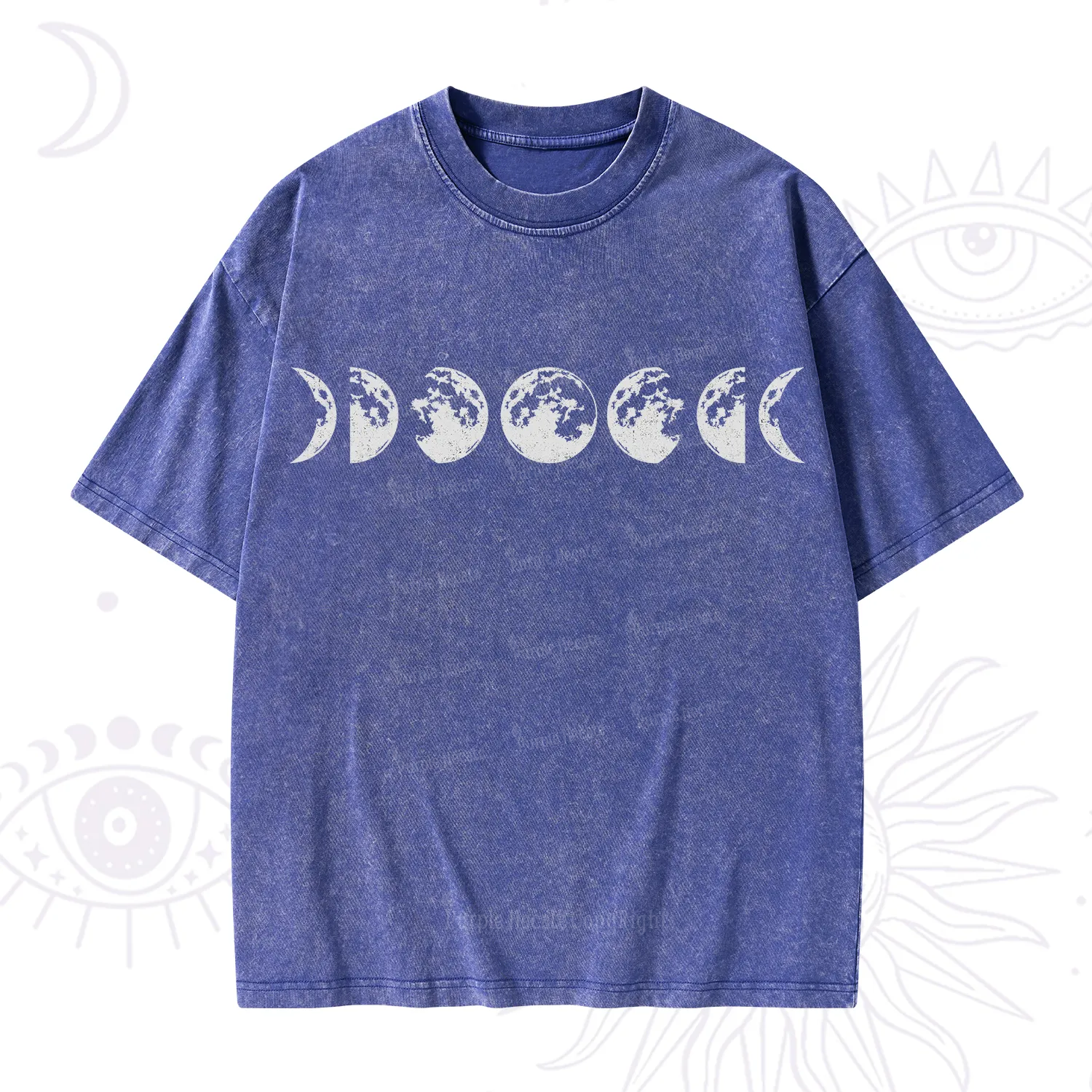 Purplehecate Moon Phases Washed T-Shirt