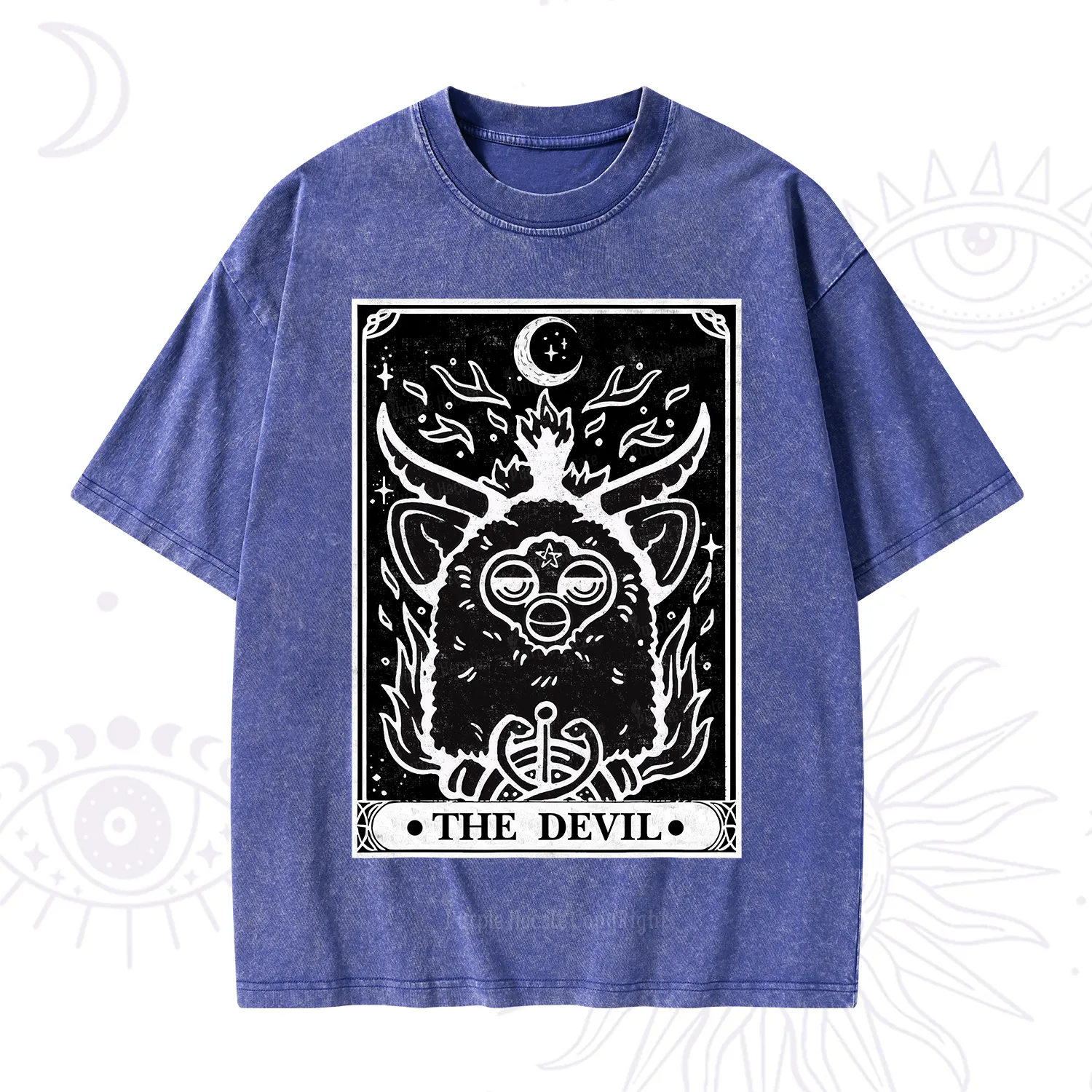 Purplehecate The Devil Tarot Washed T-Shirt