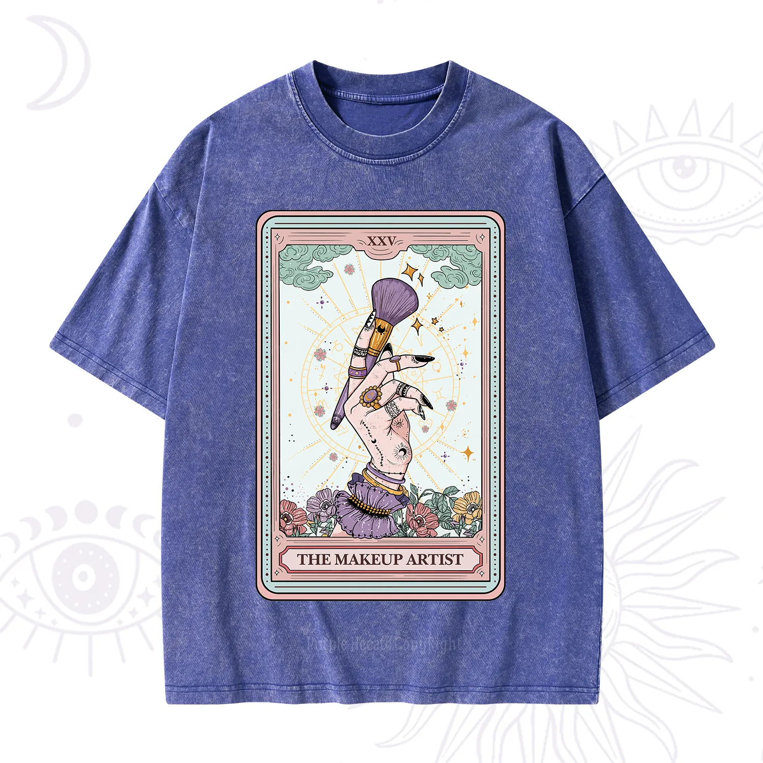 Purplehecate The Makeup Artist Tarot Washed T-Shirt