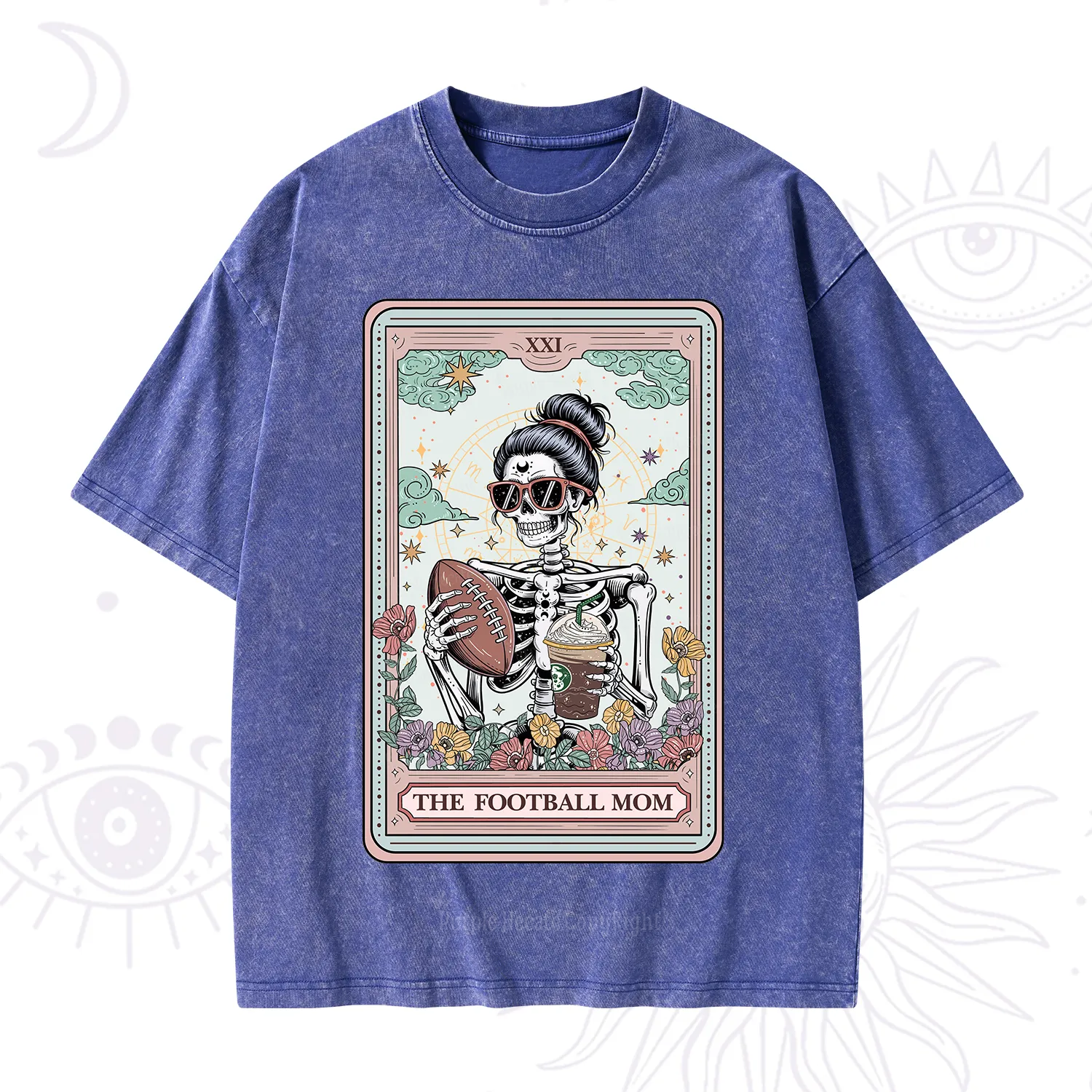 Purplehecate The Football Mom Tarot Washed T-Shirt