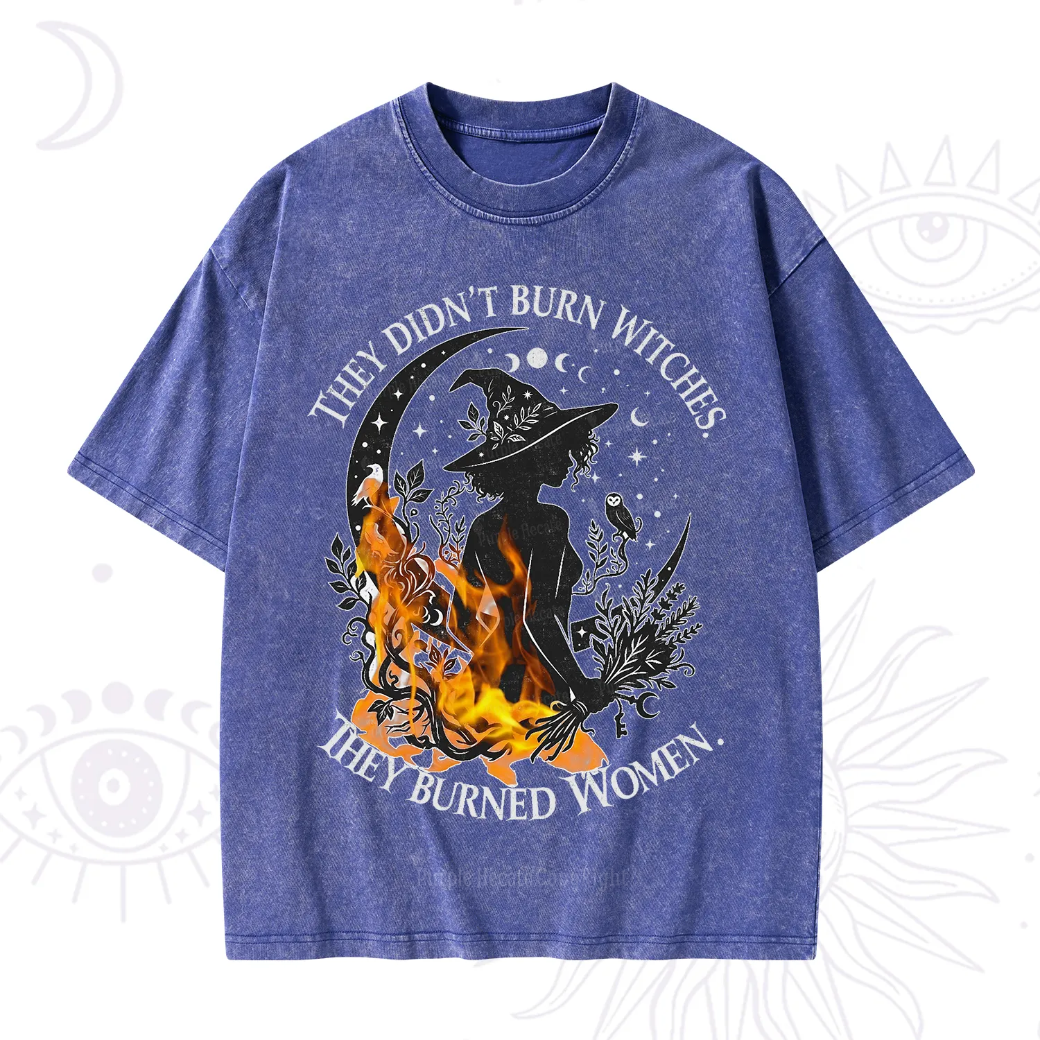 Purplehecate They Didn't Burn Witches Washed T-Shirt