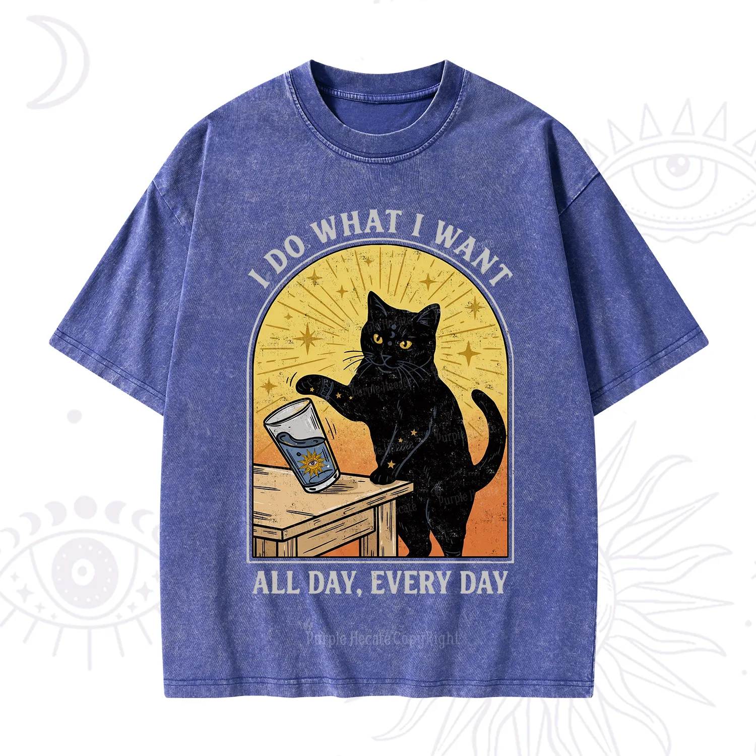 Purplehecate I Do What I What Washed T-Shirt