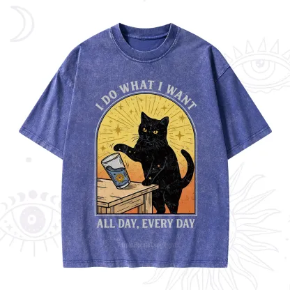 Purplehecate I Do What I What Washed T-Shirt