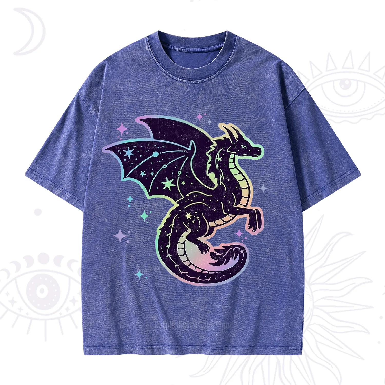 Purplehecate Celestial Dragon Washed T-Shirt