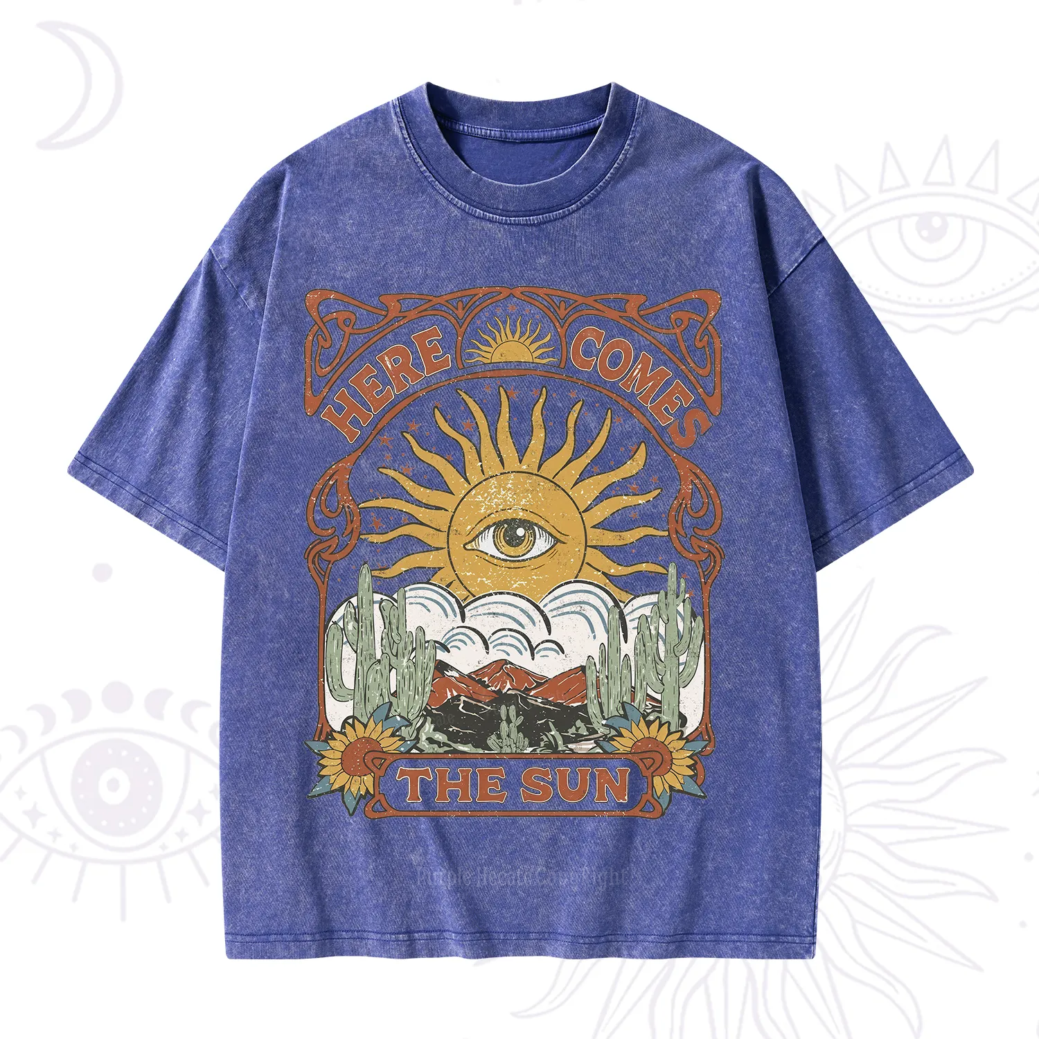 Purplehecate Here Comes The Sun Washed T-Shirt
