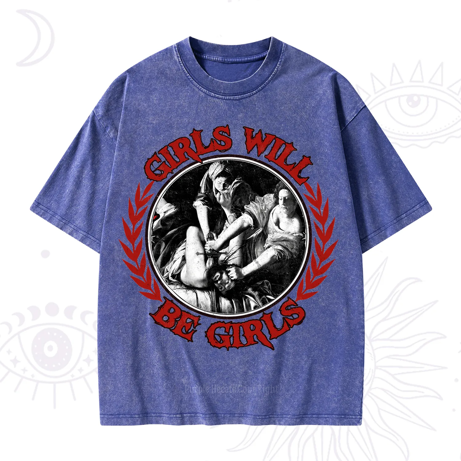 Purplehecate Girls Will Be Girls Witch Washed T-Shirt