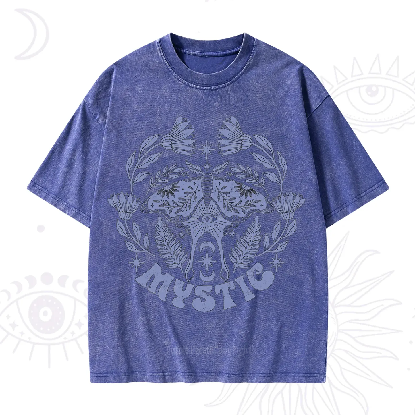 Purplehecate Mystic Moth Washed T-Shirt