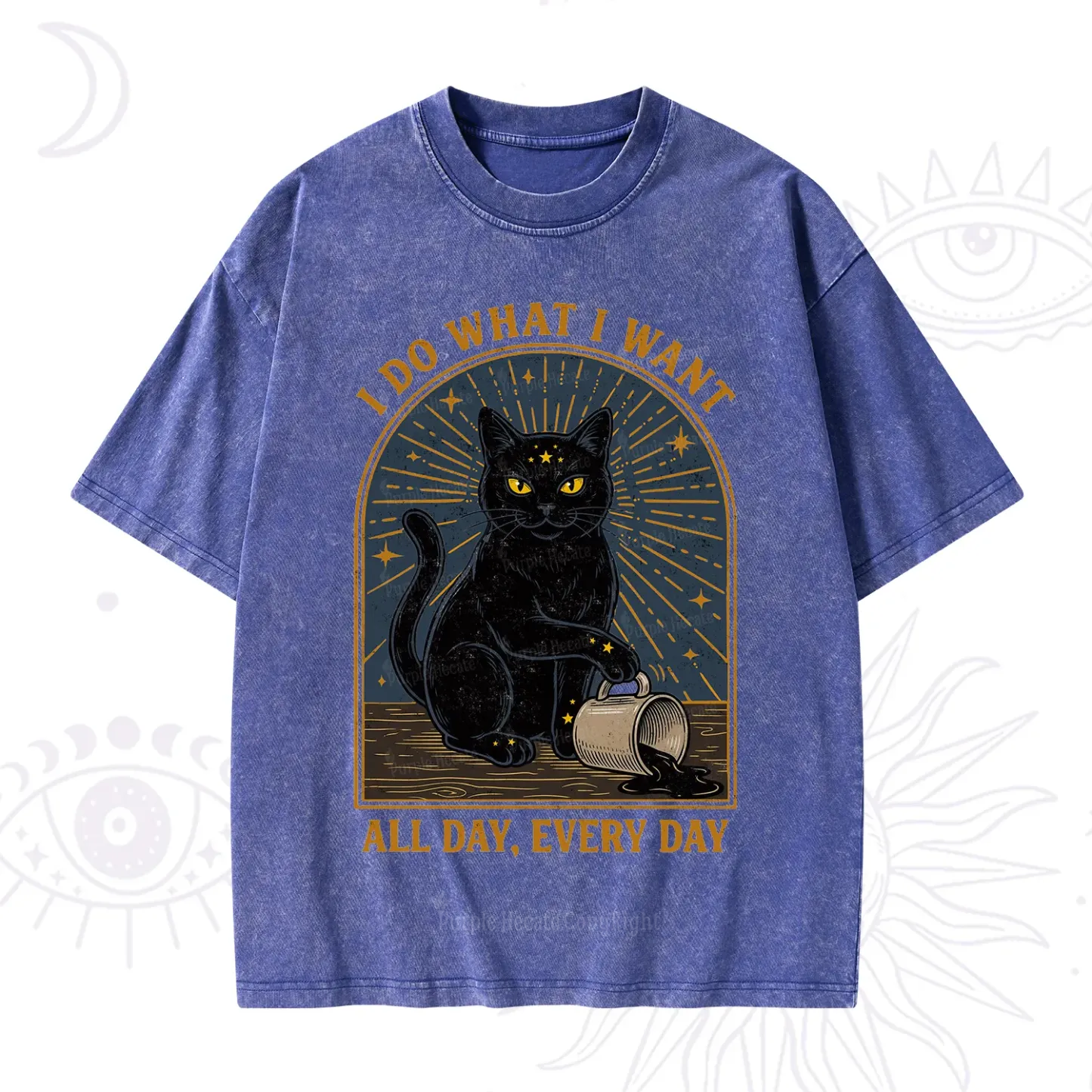 Purplehecate I Do What I What All Day Washed T-Shirt