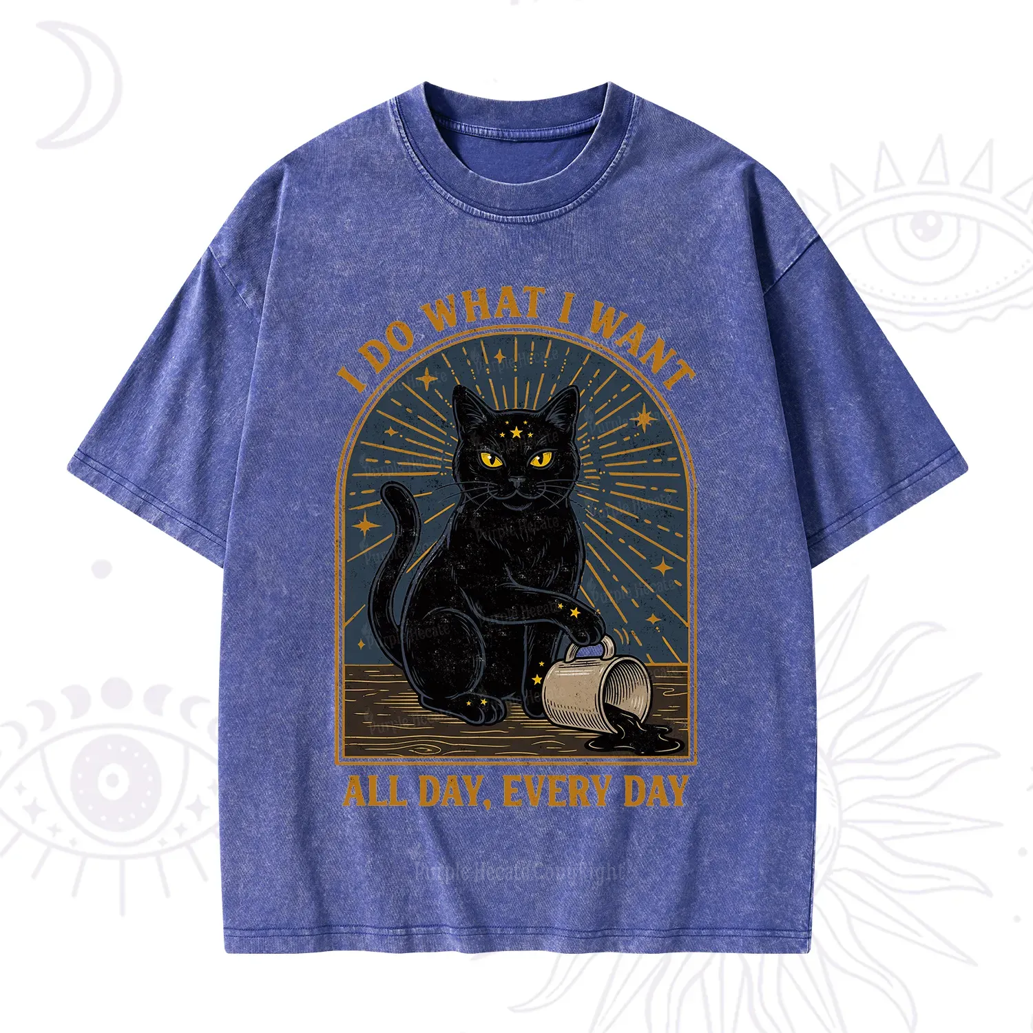 Purplehecate I Do What I What All Day Washed T-Shirt