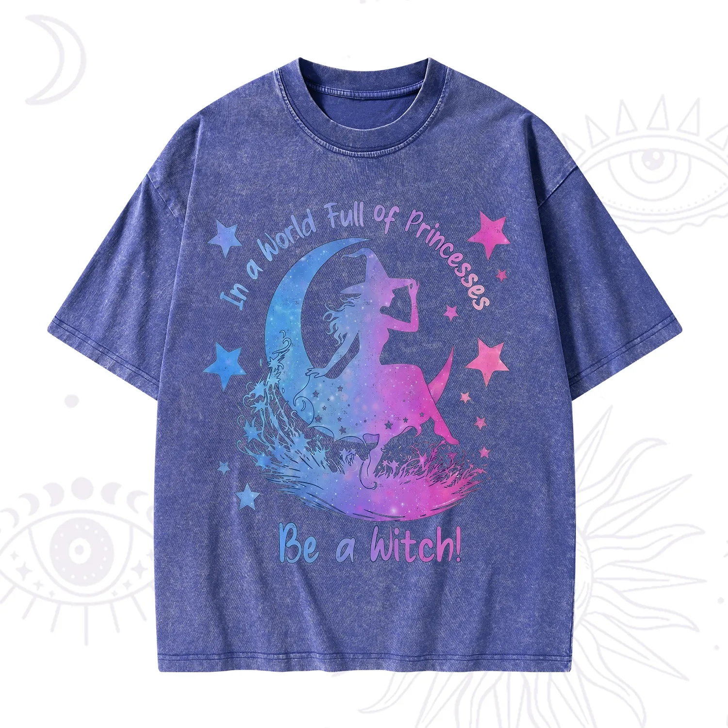 Purplehecate In a World Full of Princesses be a Witch Washed T-Shirt