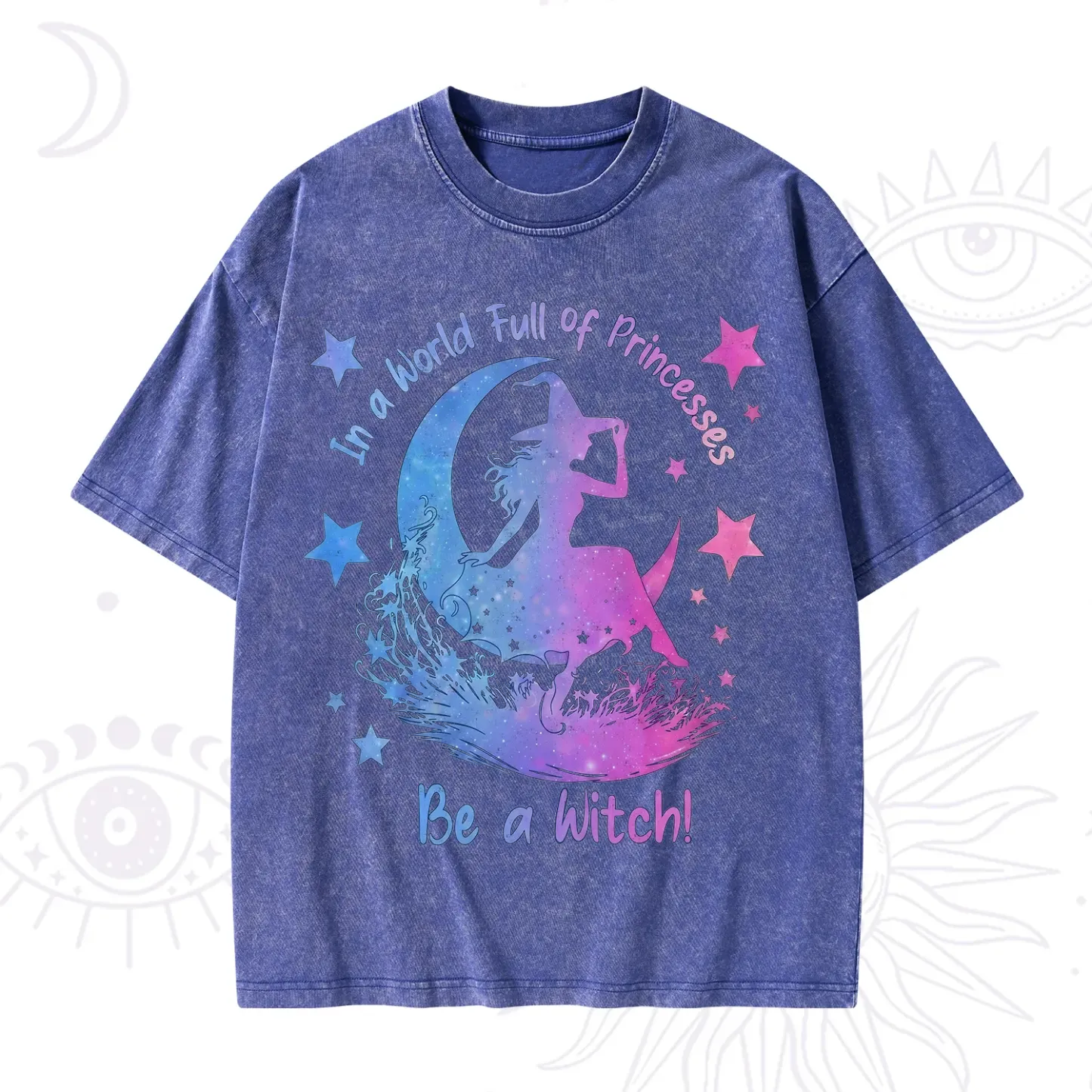 Purplehecate In a World Full of Princesses be a Witch Washed T-Shirt