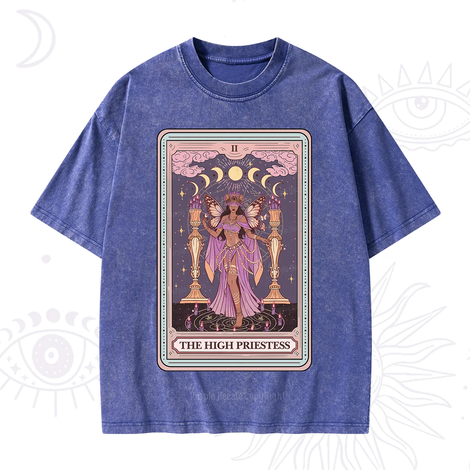Purplehecate The Mystic High Priestess Washed T-Shirt
