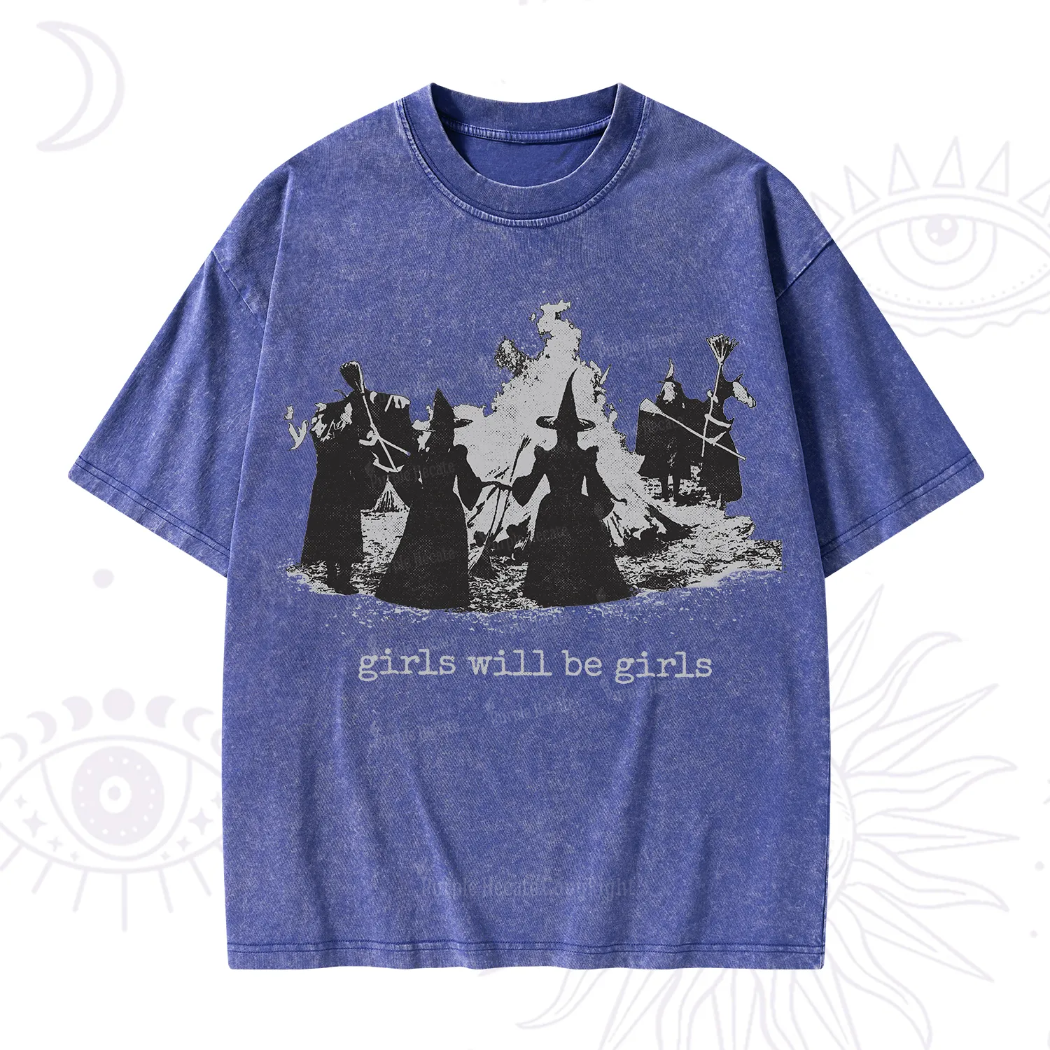 Purplehecate Girls Will Be Girls Washed T-Shirt