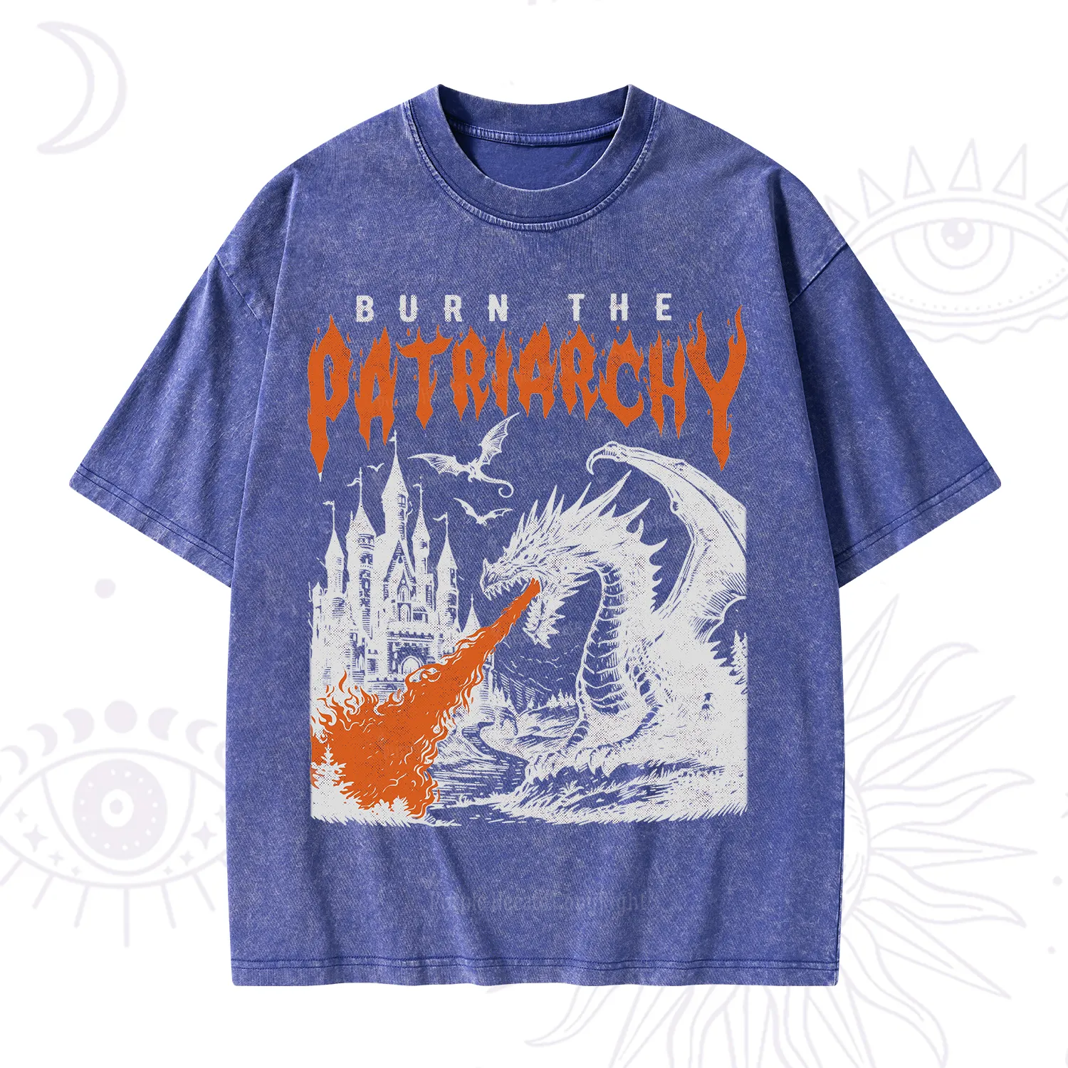 Purplehecate Burn the Patriarchy Dragon Washed T-Shirt