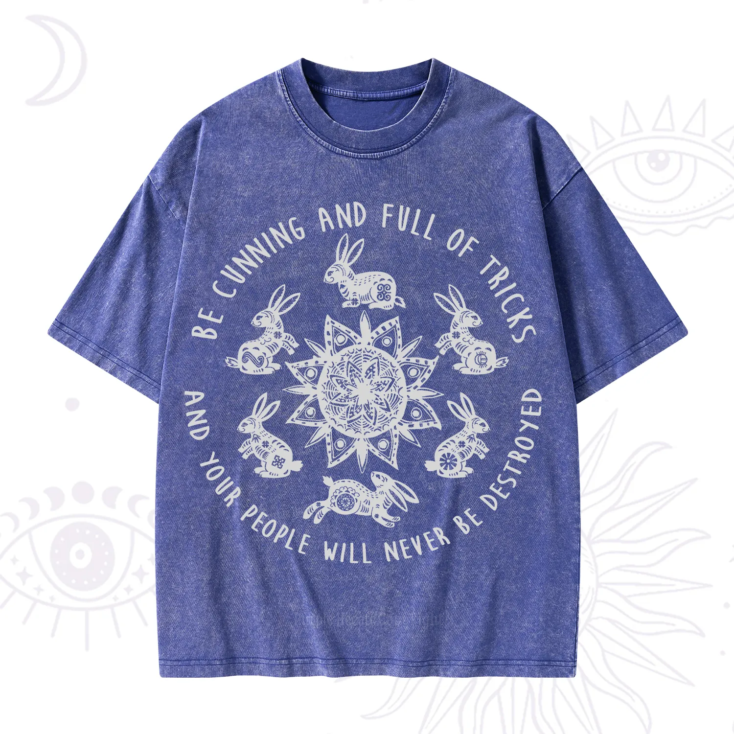 Purplehecate Cunning Rabbit Protection Spell Washed T-Shirt