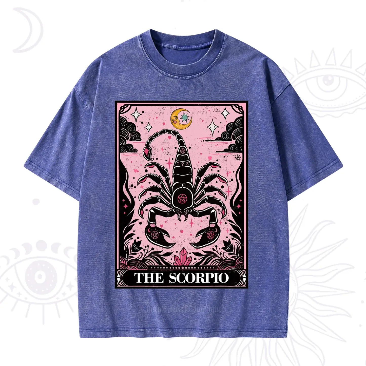 Purplehecate The Scorpio Tarot Zodiac Washed T-Shirt