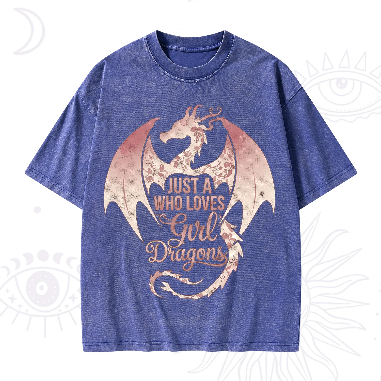 Purplehecate Just A Girl Who Loves Dragons Washed T-Shirt