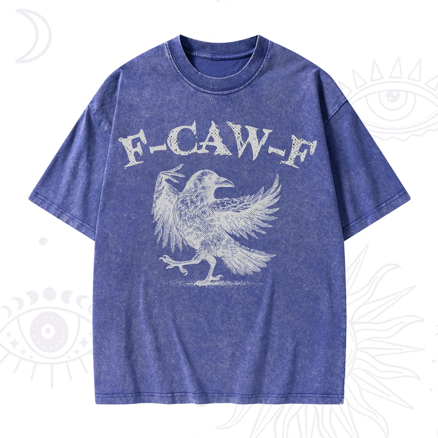 Purplehecate F-caw-f Crow Washed T-Shirt