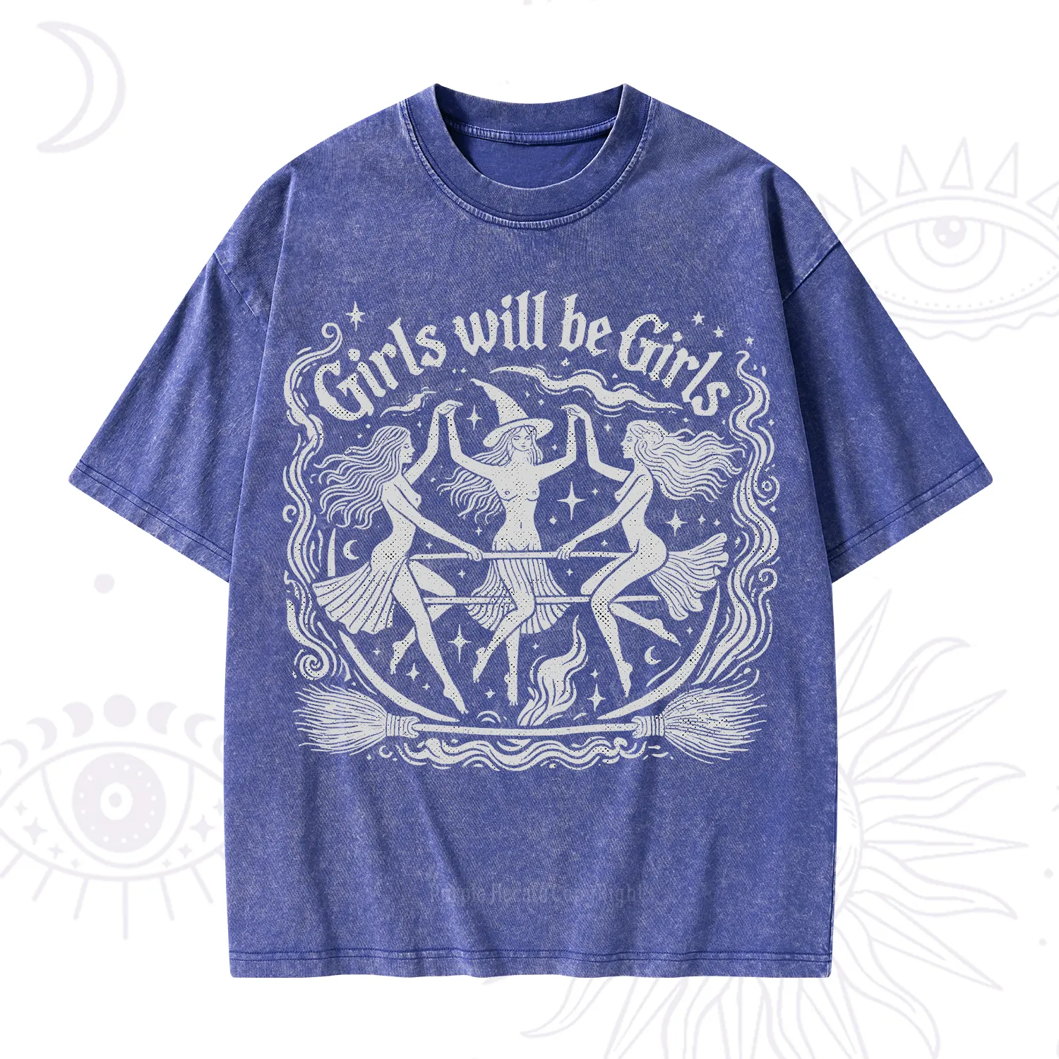 Purplehecate Girls Will Be Girls Washed T-Shirt
