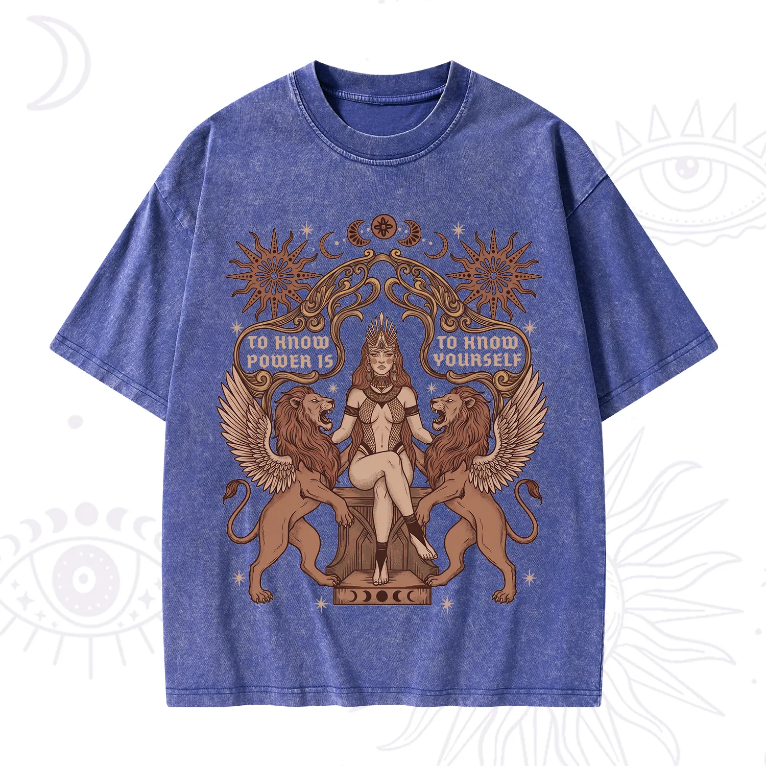 Purplehecate Awakening of Power and Self-Knowledge Washed T-Shirt