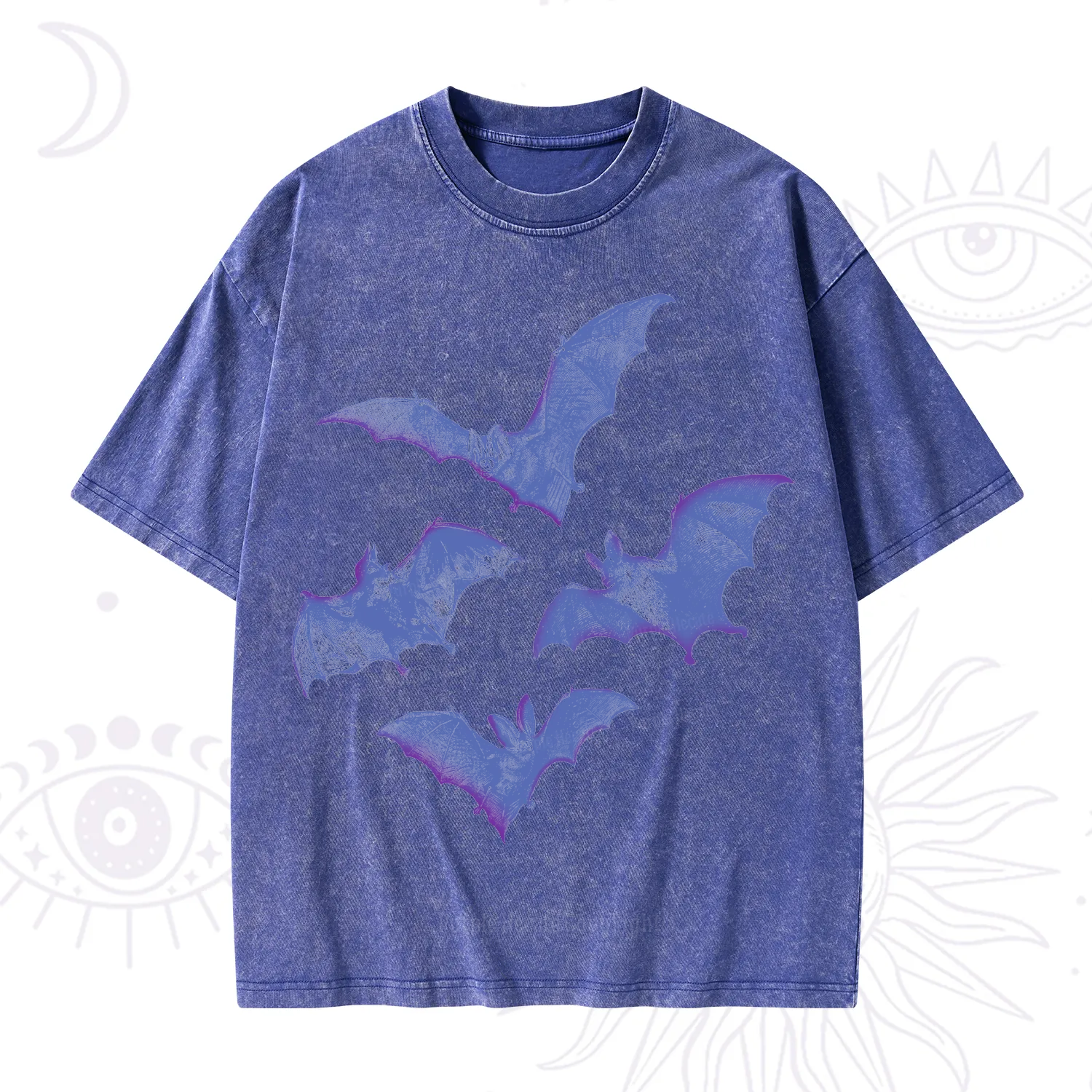 Purplehecate Vintage Bats Washed T-Shirt
