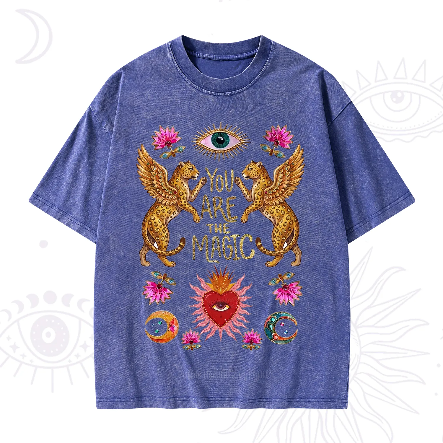 Purplehecate Vintage Tiger You Are The Magic Washed T-Shirt