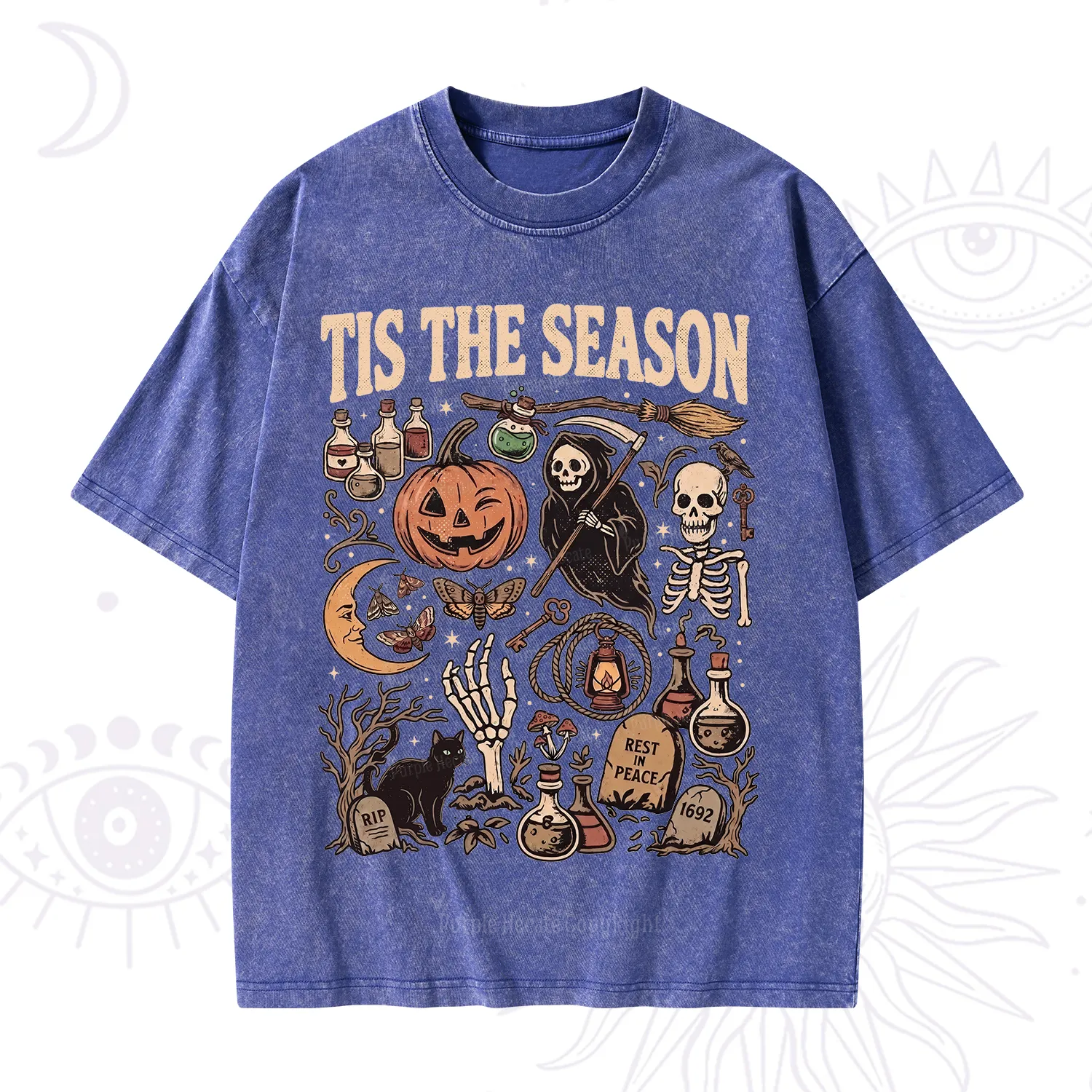 Purplehecate Tis The Season Washed T-Shirt