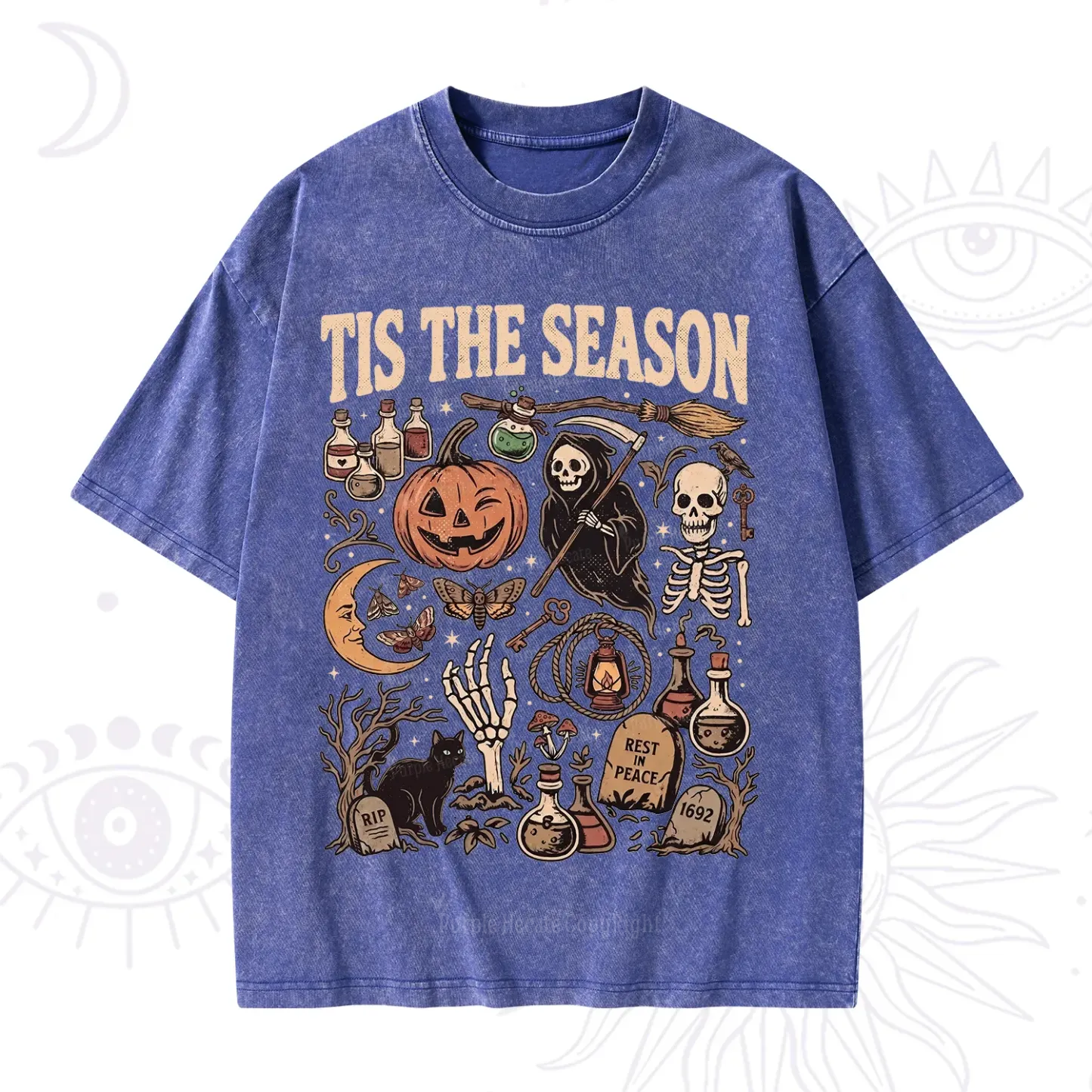 Purplehecate Tis The Season Washed T-Shirt